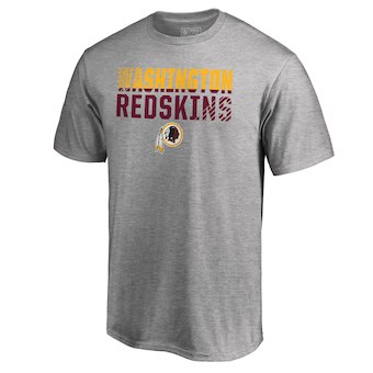 Washington Redskins Pro Line by Fanatics Branded Ash Iconic Collection Fade Out Big and Tall T-Shirt