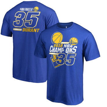 Kevin Durant Golden State Warriors Fanatics Branded 2018 NBA Finals Champions Name and Number T-Shir