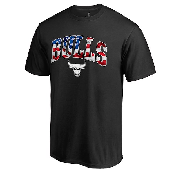 Chicago Bulls Black Banner Wave T-Shirt