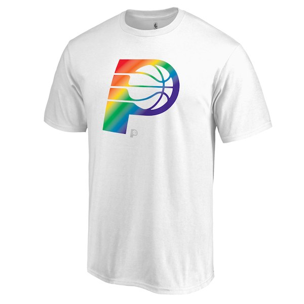 Indiana Pacers White Fanatics Branded Team Pride V-Neck T-Shirt