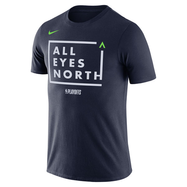 Minnesota Timberwolves Nike Navy 2018 NBA Playoffs Mantra Legend T-Shirt