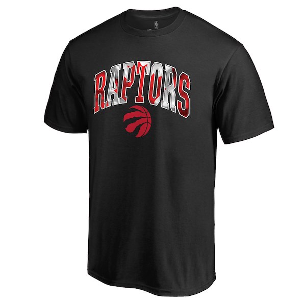 Toronto Raptors Black Banner Wave T-Shirt