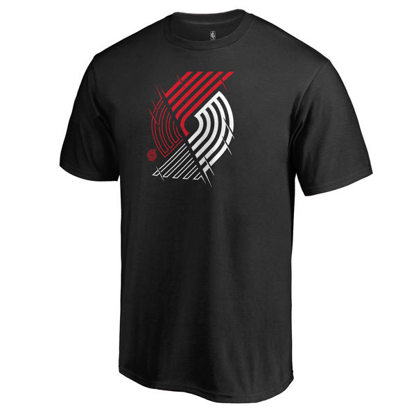 Portland Trail Blazers Fanatics Branded Black X-Ray T-Shirt