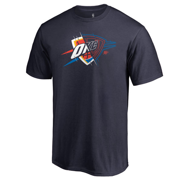 Oklahoma City Thunder Fanatics Branded Navy X-Ray T-Shirt