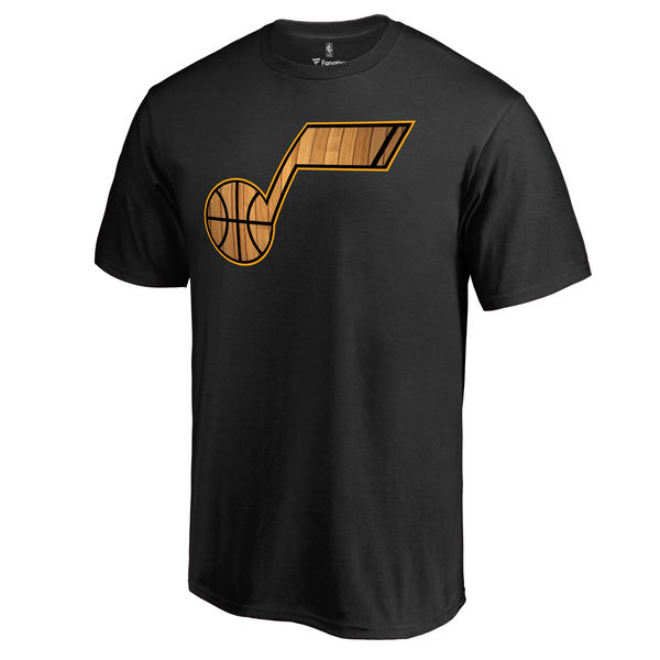 Utah Jazz Black Hardwood T-Shirt