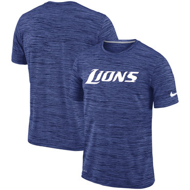 Detroit Lions Royal Velocity Performance T-Shirt