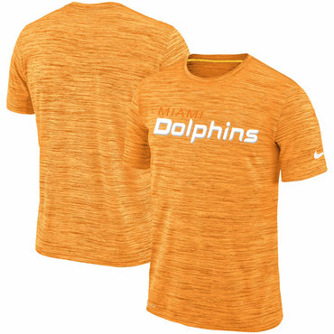 Miami Dolphins Orange Velocity Performance T-Shirt