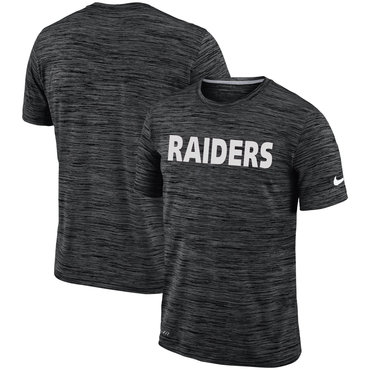 Oakland Raiders Black Velocity Performance T-Shirt