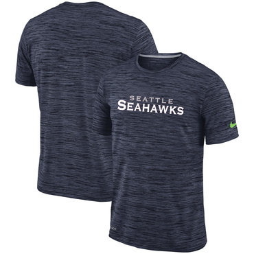 Seattle Seahawks Navy Velocity Performance T-Shirt
