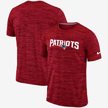 New England Patriots Red Velocity Performance T-Shirt