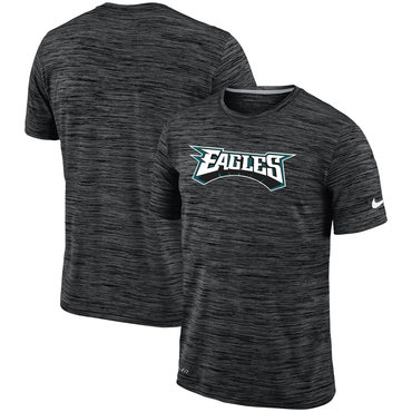 Philadelphia Eagles Black Velocity Performance T-Shirt