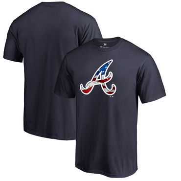 Atlanta Braves Fanatics Branded Navy Banner Wave T Shirt