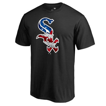 Chicago White Sox Black Banner Wave II T Shirt