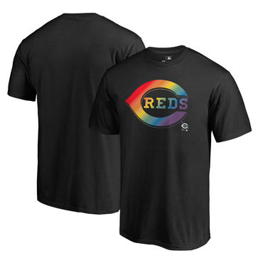 Cincinnati Reds Fanatics Branded Pride Black T Shirt