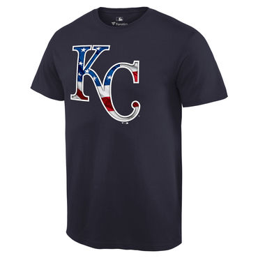 Kansas City Royals Navy Banner Wave T Shirt