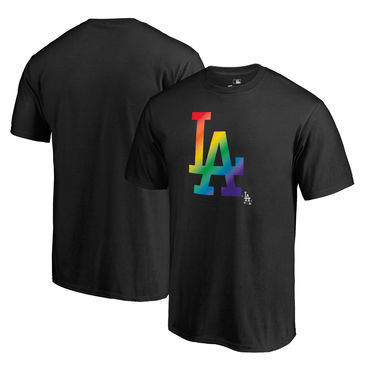 Los Angeles Dodgers Fanatics Branded Pride Black T Shirt
