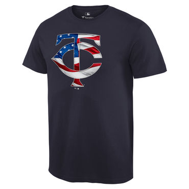 Minnesota Twins Navy Banner Wave T Shirt