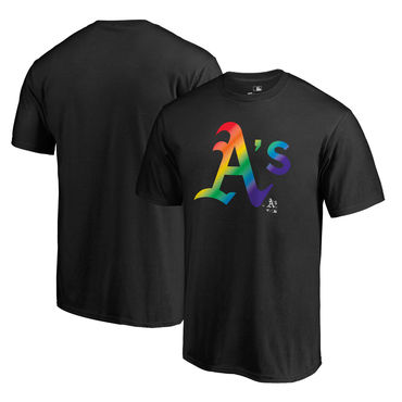 Oakland Athletics Fanatics Branded Pride Black T Shirt