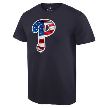 Philadelphia Phillies Navy Banner Wave T Shirt