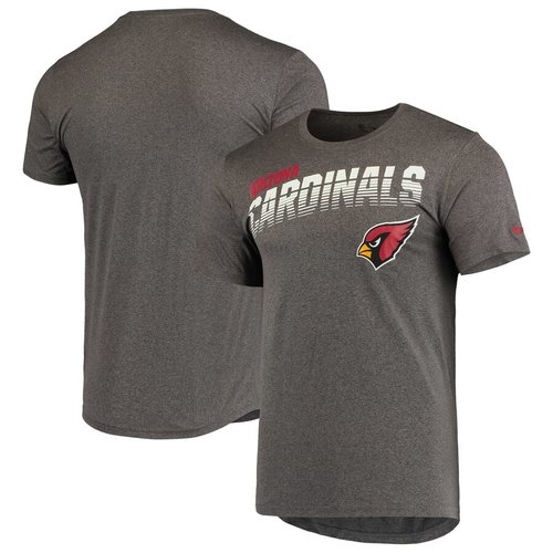 Arizona Cardinals Sideline Line of Scrimmage Legend Performance T Shirt Heathered Gray