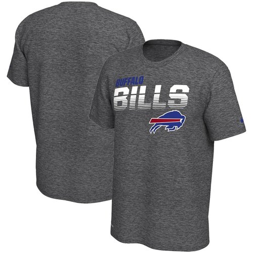Buffalo Bills Sideline Line of Scrimmage Legend Performance T Shirt Heathered Gray