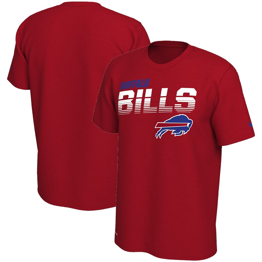 Buffalo Bills Sideline Line of Scrimmage Legend Performance T Shirt Red