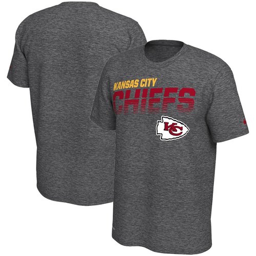 Kansas City Chiefs Sideline Line of Scrimmage Legend Performance T Shirt Gray