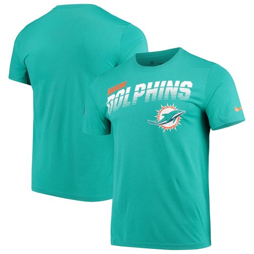 Miami Dolphins Sideline Line of Scrimmage Legend Performance T Shirt Aqua
