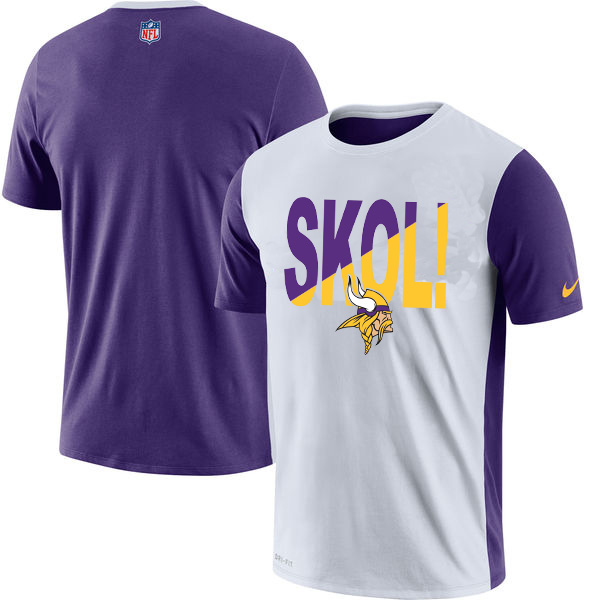 Minnesota Vikings Performance T Shirt White