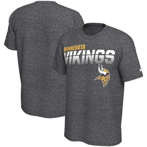 Minnesota Vikings Sideline Line of Scrimmage Legend Performance T Shirt Gray