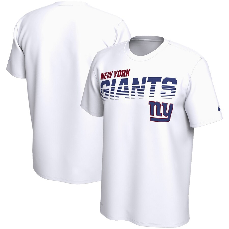 New York Giants Sideline Line of Scrimmage Legend Performance T Shirt White