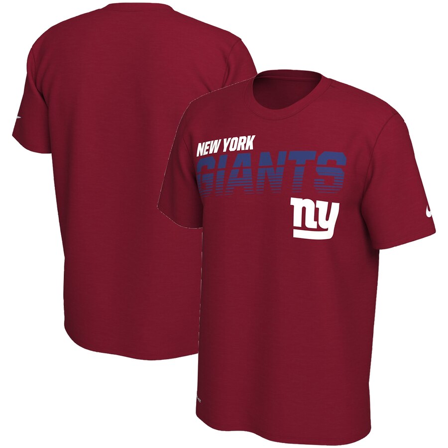 New York Giants Sideline Line of Scrimmage Legend Performance T Shirt Red