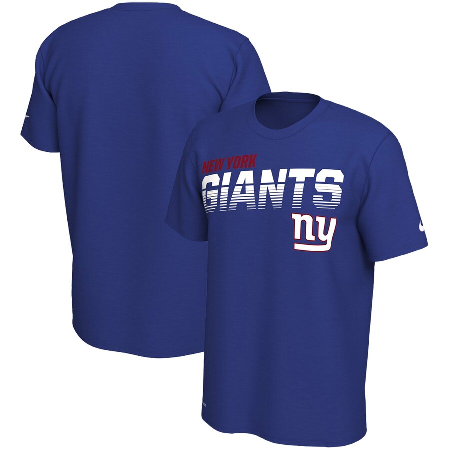 New York Giants Sideline Line of Scrimmage Legend Performance T Shirt Royal