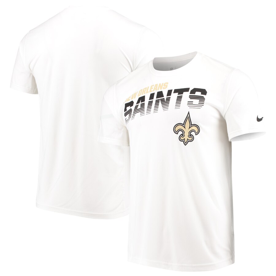 New Orleans Saints Sideline Line of Scrimmage Legend Performance T Shirt White