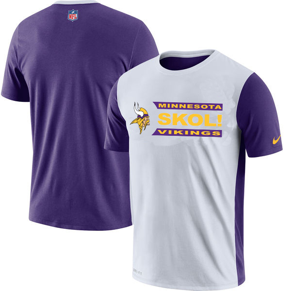 Minnesota Vikings Performance T Shirt White