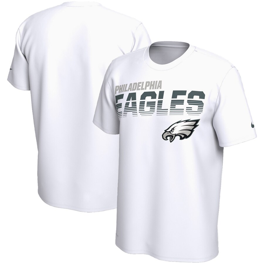 Philadelphia Eagles Sideline Line of Scrimmage Legend Performance T Shirt White