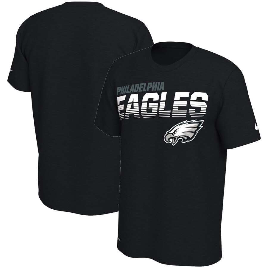Philadelphia Eagles Sideline Line of Scrimmage Legend Performance T Shirt Black