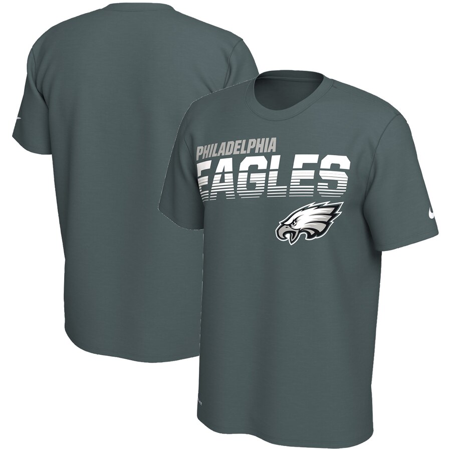 Philadelphia Eagles Sideline Line of Scrimmage Legend Performance T Shirt Midnight Green