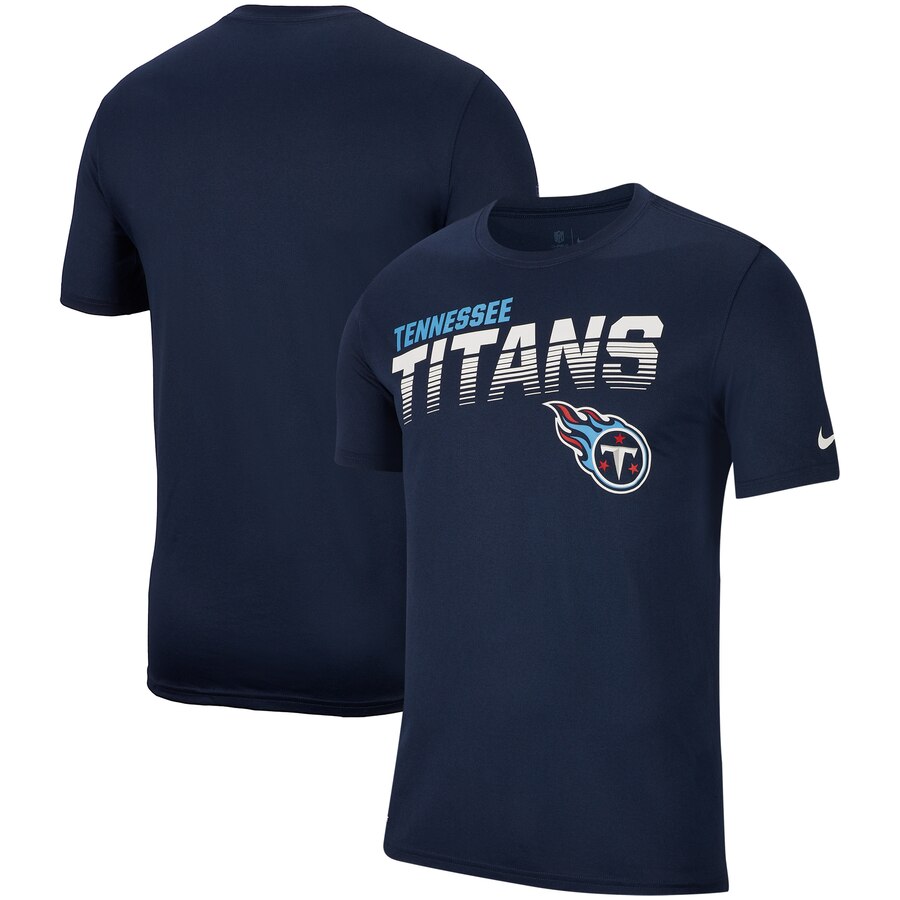 Tennessee Titans Sideline Line of Scrimmage Legend Performance T Shirt Navy