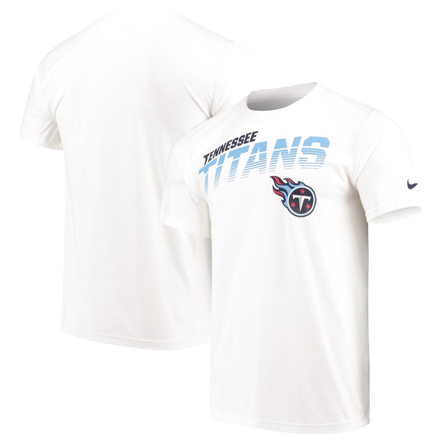 Tennessee Titans Sideline Line of Scrimmage Legend Performance T Shirt White
