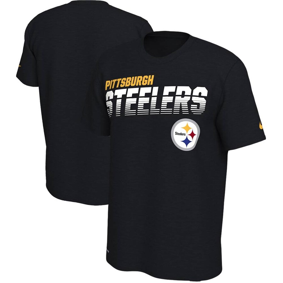 Pittsburgh Steelers Sideline Line of Scrimmage Legend Performance T Shirt Black