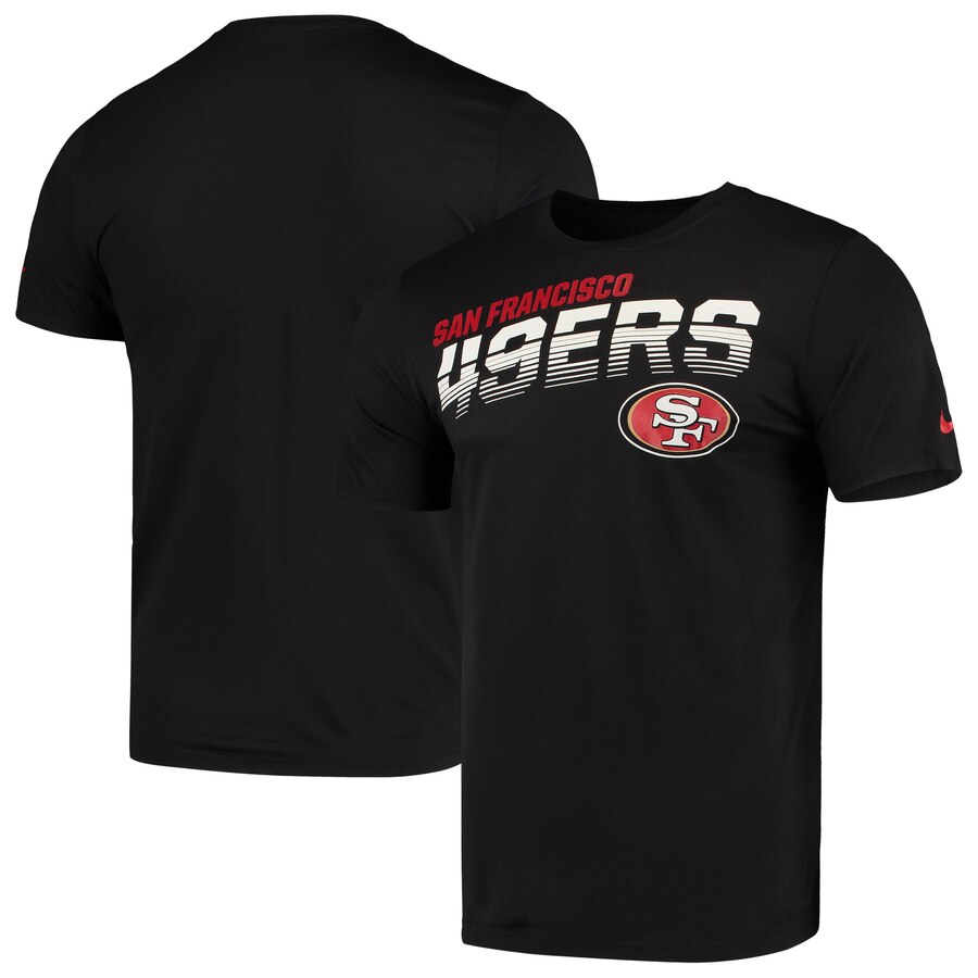 San Francisco 49ers Sideline Line of Scrimmage Legend Performance T Shirt Black