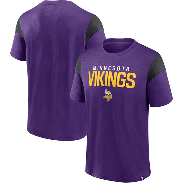 Minnesota Vikings Purple Black Home Stretch Team T-Shirt